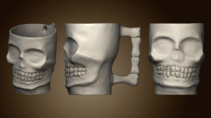 3D модель Чашка с Черепом (STL)